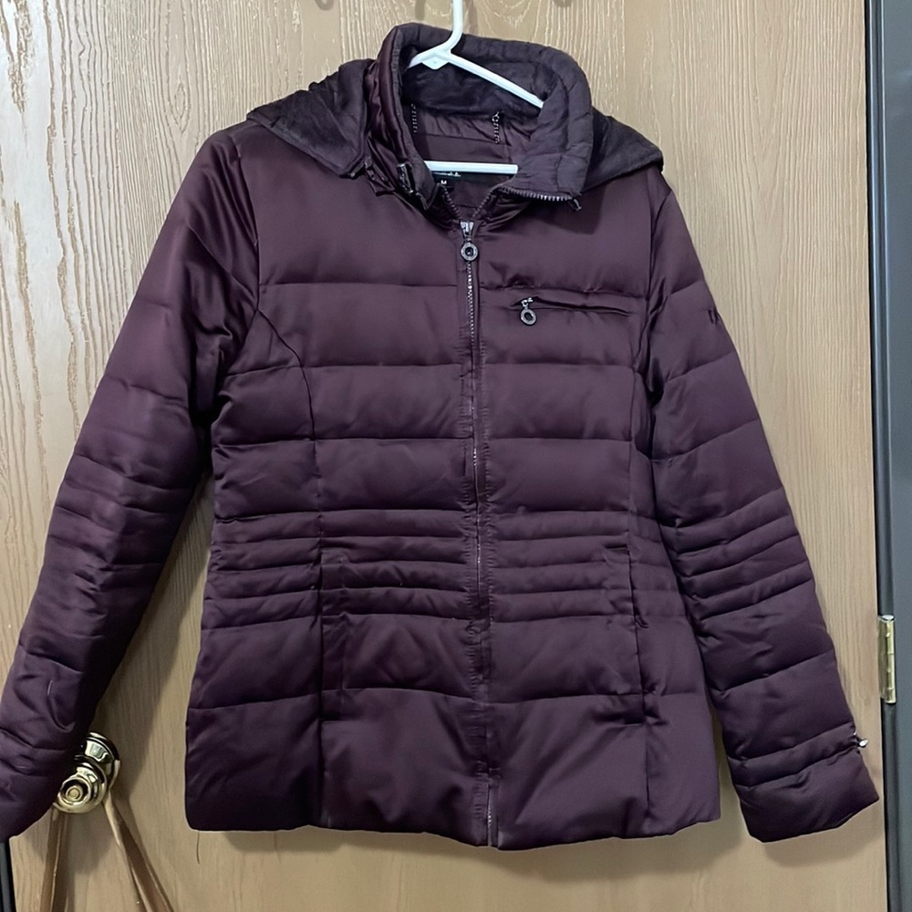 DKNY deep purple winter coat